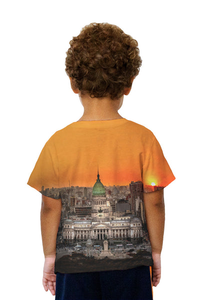 Kids Argentine National Congress Palace Buenos Aires Kids T-Shirt