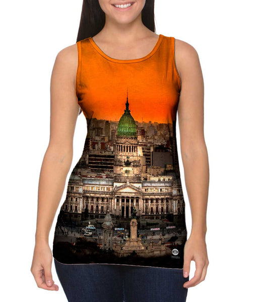 Argentine National Congress Palace Buenos Aires Womens Tank Top
