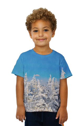 Kids Snow Filled Trees