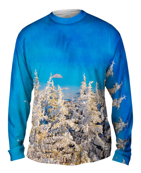 Snow Filled Trees Mens Long Sleeve