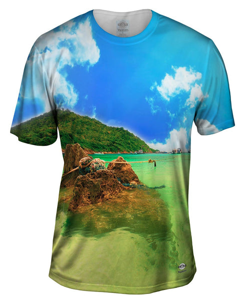 Cliff Of Vacation Future Mens T-Shirt