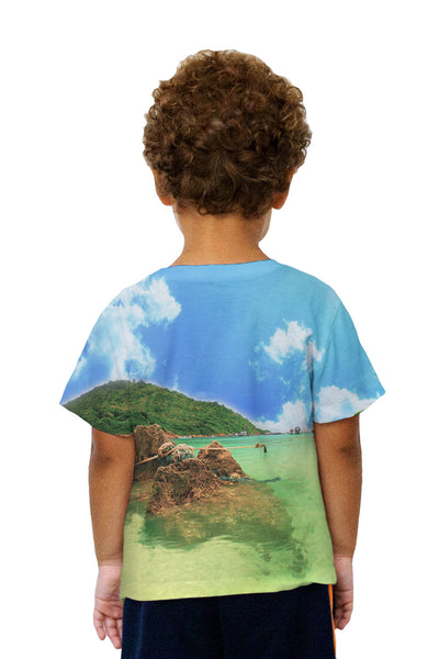 Kids Cliff Of Vacation Future Kids T-Shirt