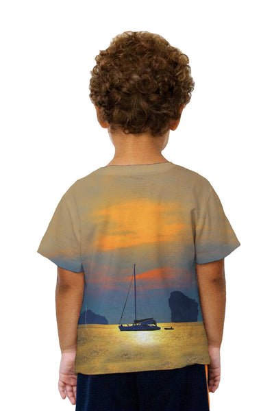 Kids Sunset In Paradise Dreams Kids T-Shirt