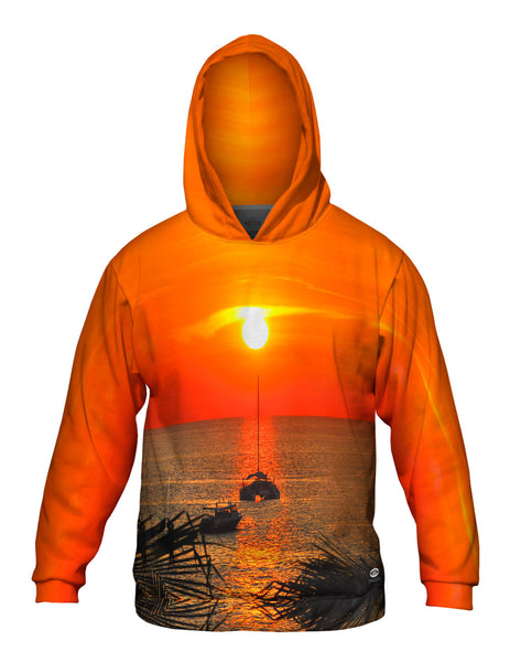 Catamaran Caught In The Sunset&nbsp;Mens Hoodie Sweater