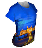 Seebrucke Lights A Glow Blue Sunset