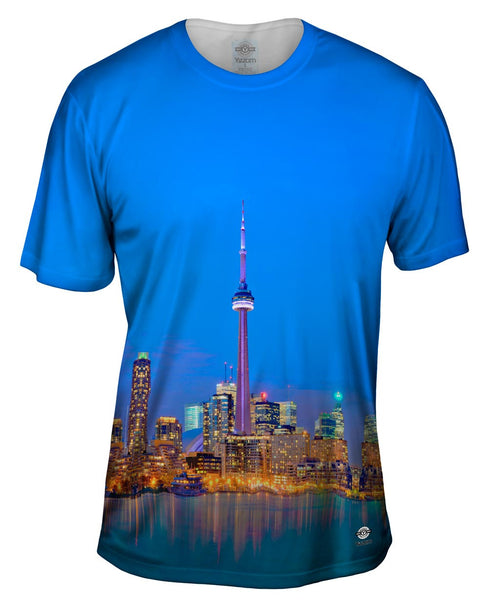 Cn Toronto Tower At Night Mens T-Shirt
