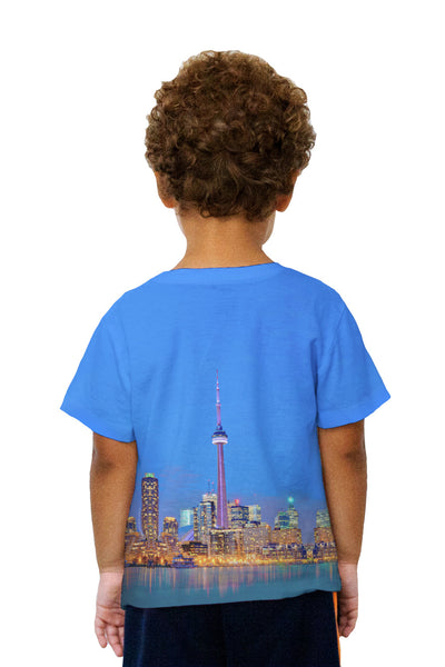 Kids Cn Toronto Tower At Night Kids T-Shirt