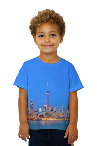 Kids Cn Toronto Tower At Night