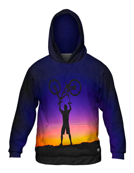 Biker Sunset Victory Mens Hoodie Sweater