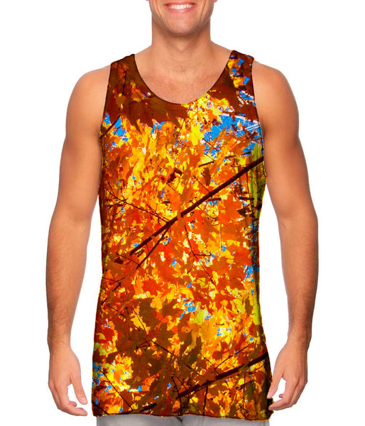 Pretty Maple Tree Turning Fall Colors Mens Tank Top