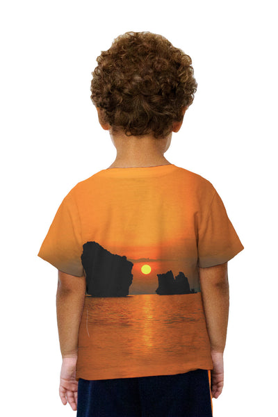 Kids Orange Sunset Dreams Kids T-Shirt