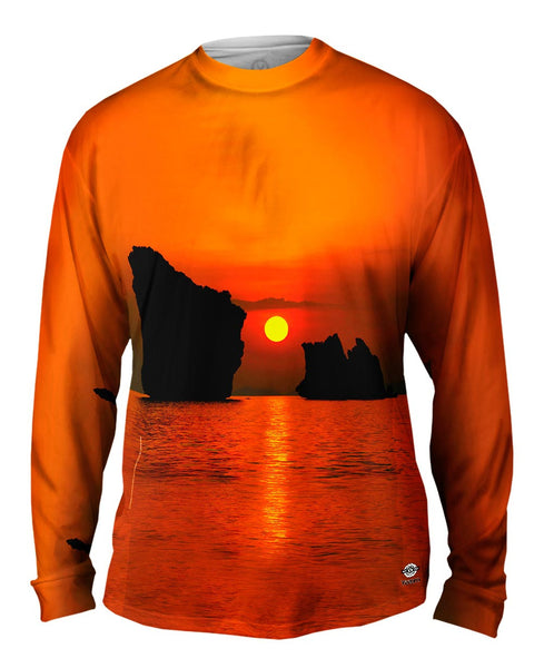 Orange Sunset Dreams Mens Long Sleeve