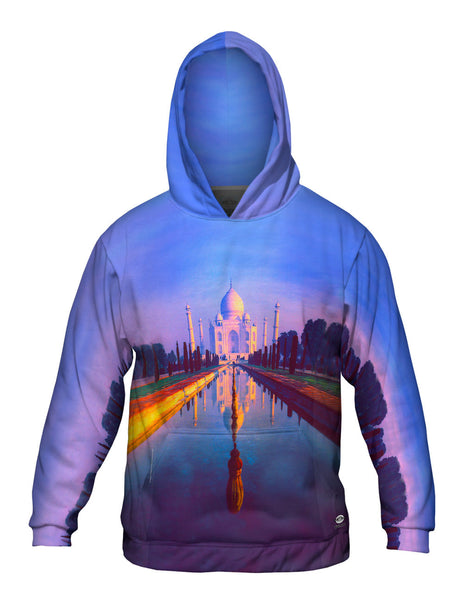 Purple Taj Mahal Sunset&nbsp;Mens Hoodie Sweater