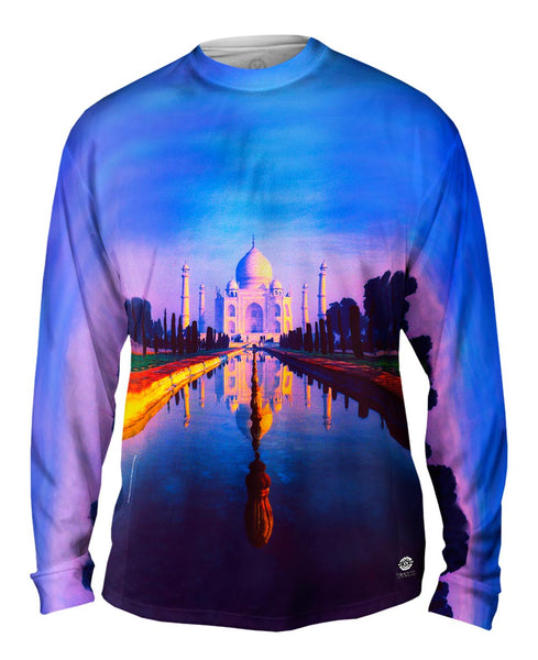 Purple Taj Mahal Sunset&nbsp;Mens Long Sleeve