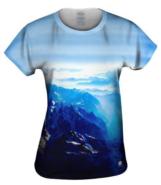 Mountains From Sky Swiss Alps&nbsp;Womens Top