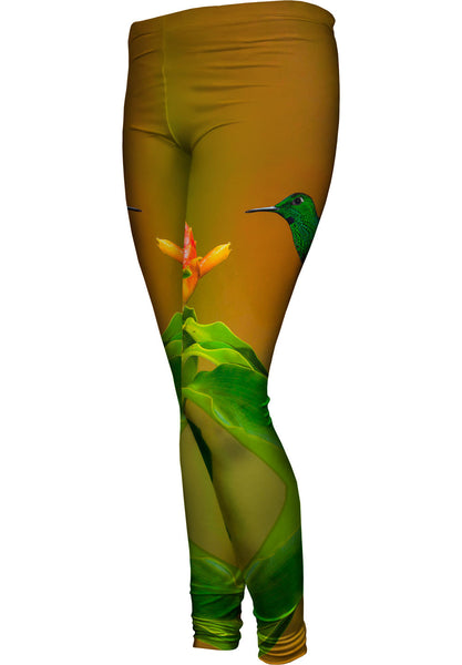 Green Crowned Brilliant Womens Leggings