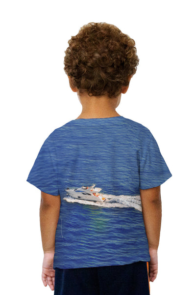 Kids Fishing Yacht Of Happiness Kids T-Shirt