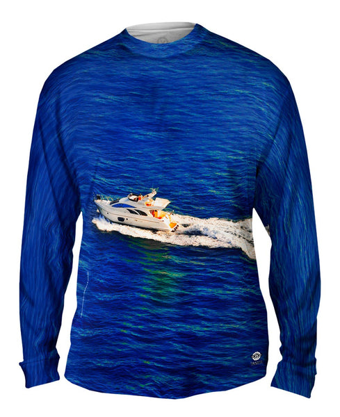 Fishing Yacht Of Happiness Mens Long Sleeve