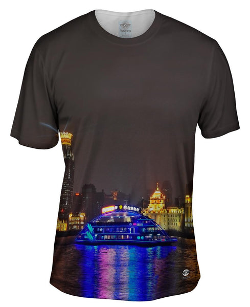 Glowing Night Boat Ride&nbsp;Mens T-Shirt