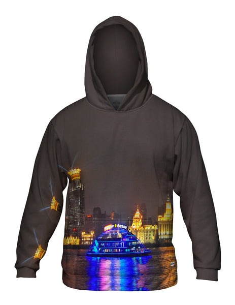Glowing Night Boat Ride&nbsp;Mens Hoodie Sweater