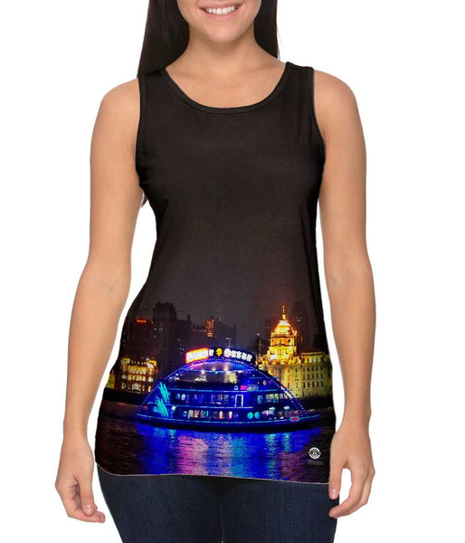 Glowing Night Boat Ride&nbsp;Womens Tank Top