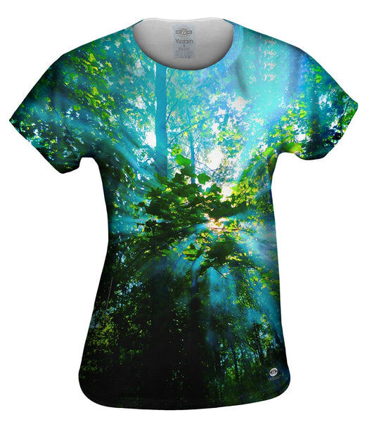 Rays Of Sun Through Smoke In The Trees&nbsp;Womens Top
