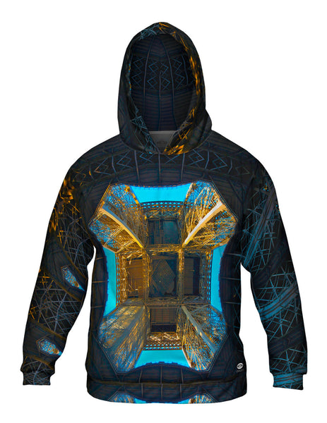 From Below Eiffel Tower Architecture Mens Hoodie Sweater