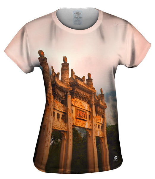 Po Lin Monastery In The Mountains&nbsp;Womens Top