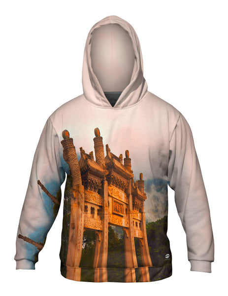 Po Lin Monastery In The Mountains&nbsp;Mens Hoodie Sweater