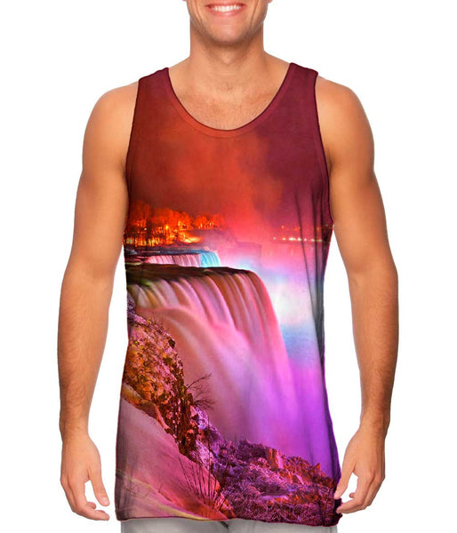 Glowing Niagara Falls Winter&nbsp;Mens Tank Top