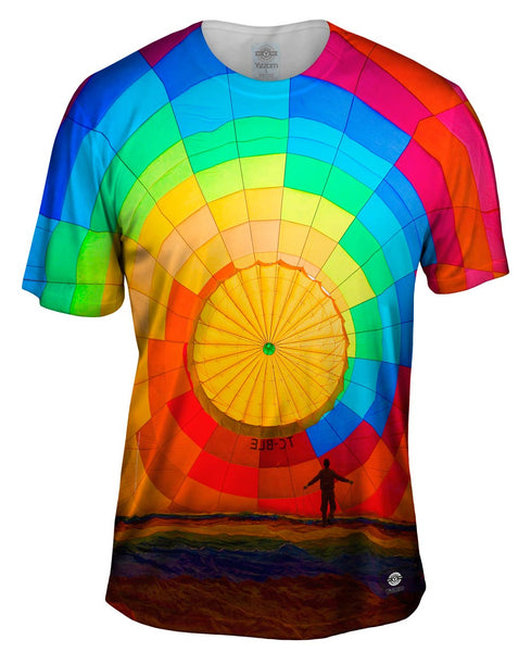 Hot Air Balloon Inflating Mens T-Shirt