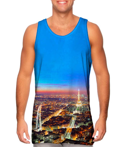 Paris Night Glowing&nbsp;Mens Tank Top