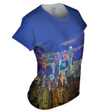 Glowing Hong Kong Night Skyline