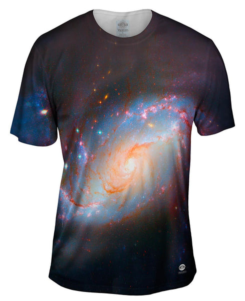 Space Galaxy Ngc 1672 Hst Mens T-Shirt