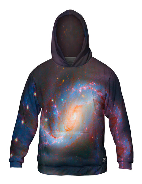 Space Galaxy Ngc 1672 Hst Mens Hoodie Sweater