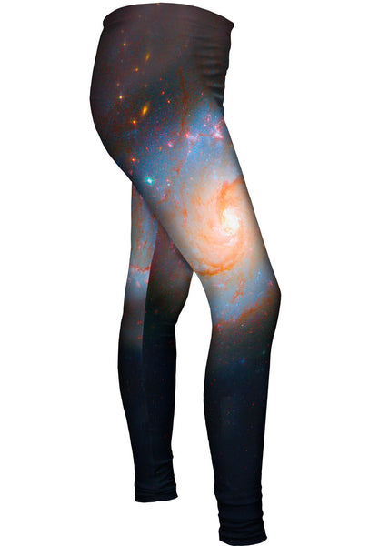 Space Galaxy Ngc 1672 Hst Womens Leggings
