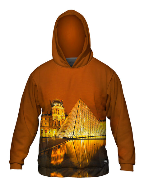 Louvre Golden Glow Paris&nbsp;Mens Hoodie Sweater