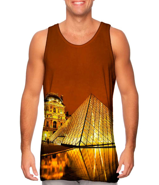 Louvre Golden Glow Paris&nbsp;Mens Tank Top