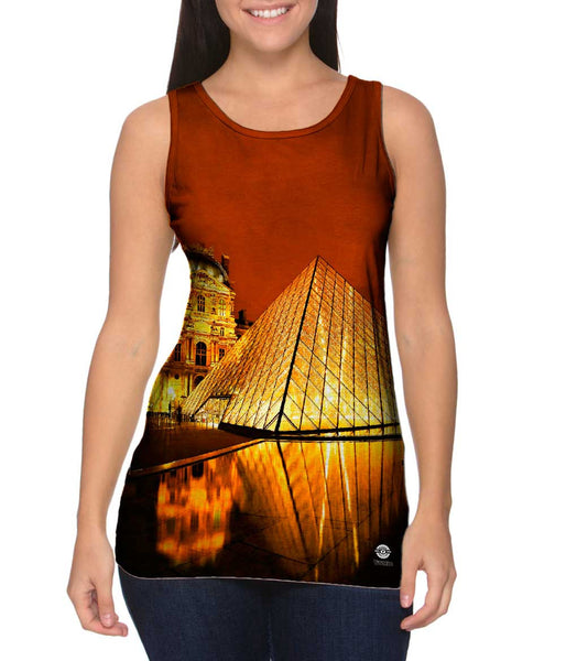 Louvre Golden Glow Paris&nbsp;Womens Tank Top