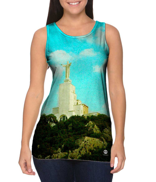 Lebanon Christ The King Statue Womens Tank Top