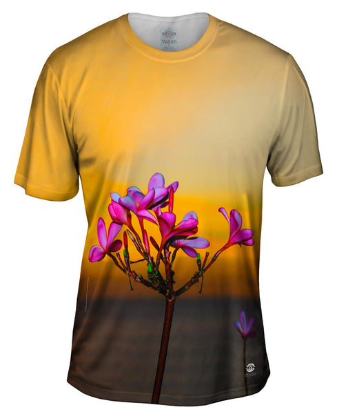 Sunset With Frangipani Blossoms In Labuan Bajo&nbsp;Mens T-Shirt
