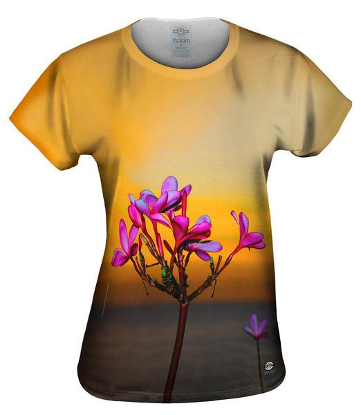 Sunset With Frangipani Blossoms In Labuan Bajo&nbsp;Womens Top