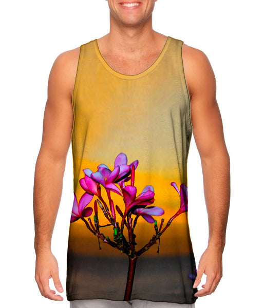 Sunset With Frangipani Blossoms In Labuan Bajo&nbsp;Mens Tank Top