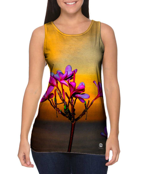 Sunset With Frangipani Blossoms In Labuan Bajo&nbsp;Womens Tank Top