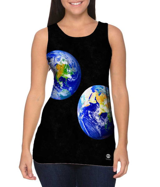 Earth Blue Marble 2001 Womens Tank Top