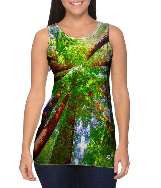 Redwoods Sunlight Coming From Above&nbsp;Womens Tank Top