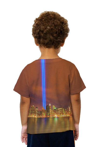 Kids World Trade Center Tribute In Light Kids T-Shirt
