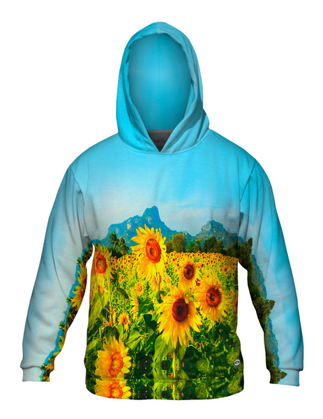 Sunflowers Montain View Thailand Mens Hoodie Sweater