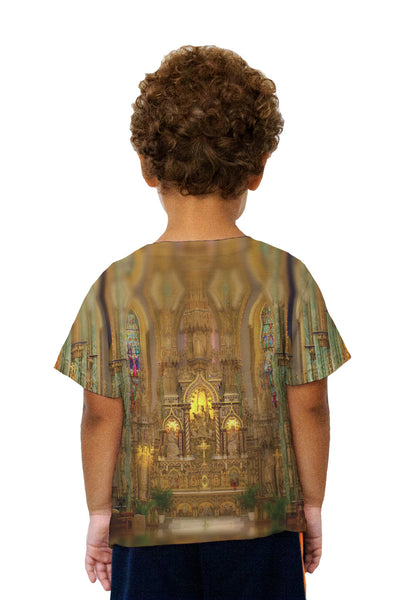Kids The Front Of The Notre Dame Cathedral Basilica Kids T-Shirt