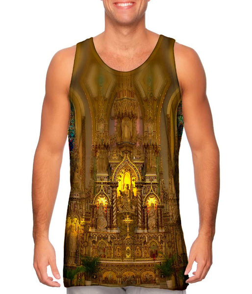 The Front Of The Notre Dame Cathedral Basilica&nbsp;Mens Tank Top